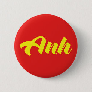 Badge Rond 5 Cm Frère vietnamien - Anh ~ Langue vietnamienne