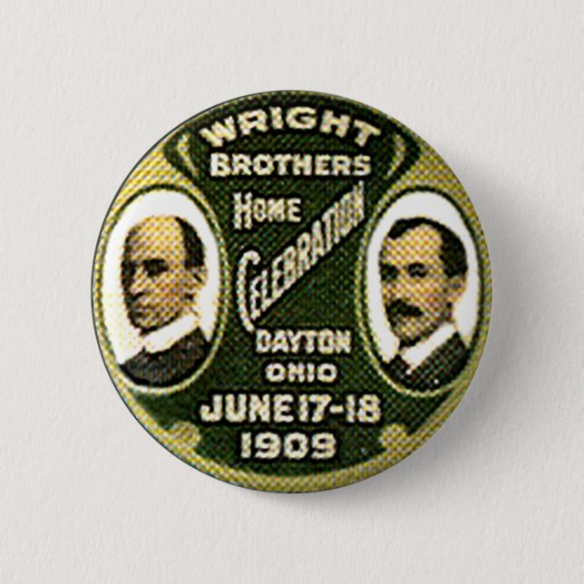 Badge Rond 5 Cm Frères de Wright - bouton (Devant)