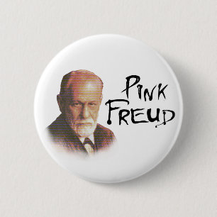 Badge Rond 5 Cm Freud rose