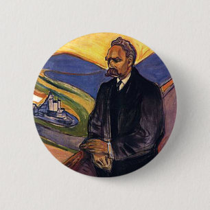 Badge Rond 5 Cm Friedrich Nietzsche Edvard Munch