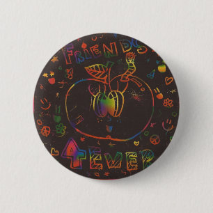 Badge Rond 5 Cm Friends 4ever