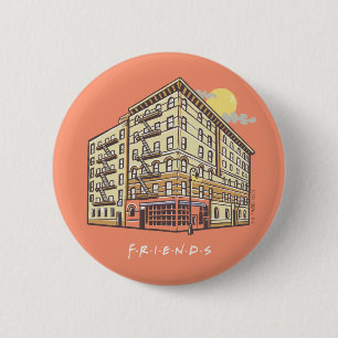 Badge Rond 5 Cm FRIENDS™ L'immeuble de l'appartement de Monica
