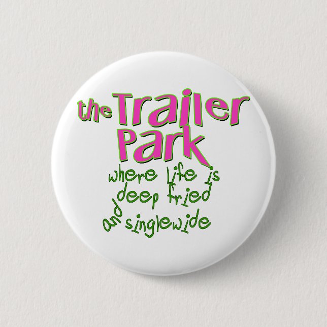 Badge Rond 5 Cm Frite profonde à tout le monde (Devant)