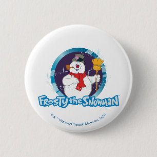 Badge Rond 5 Cm Frosty the Snowman™ Portrait magique Frosty