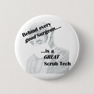 Badge Rond 5 Cm Frottez la technologie