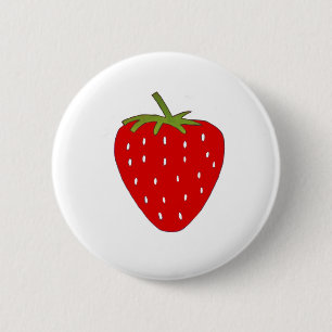 Badge Rond 5 Cm Fruit fraise