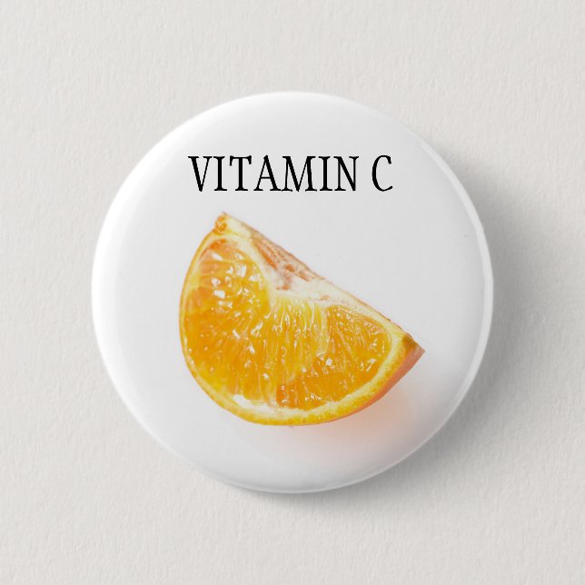 Badge Rond 5 Cm Fruit orange (Devant)