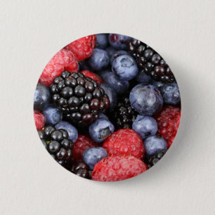 Badge Rond 5 Cm Fruits forestiers
