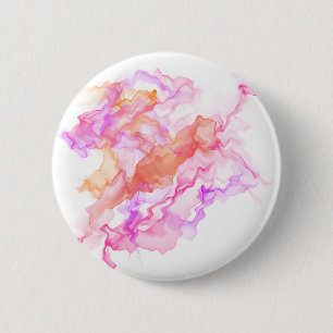 Badge Rond 5 Cm Fumée Abstraite