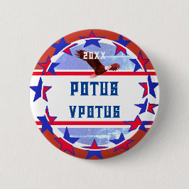 Badge Rond 5 Cm Fun Personnalisable campagne d'élection POTUS