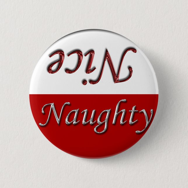 Badge Rond 5 Cm Fun Vacances Stuff Nice Naughty (Devant)