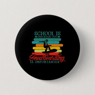 Badge Rond 5 Cm Funky Snowboard Skier Snowboard Snowboard Pour