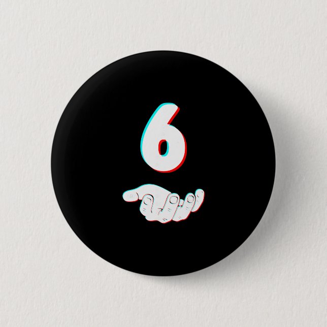 Badge Rond 5 Cm Funny 67 Six Seven Meme Couple Matching Halloween  (Devant)