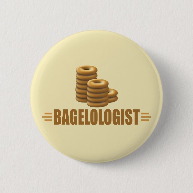 Badge Rond 5 Cm Funny Bagel (Devant)