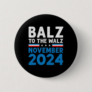 Badge Rond 5 Cm Funny Balz Au Walz Kamala Harris Tim Walz 2024
