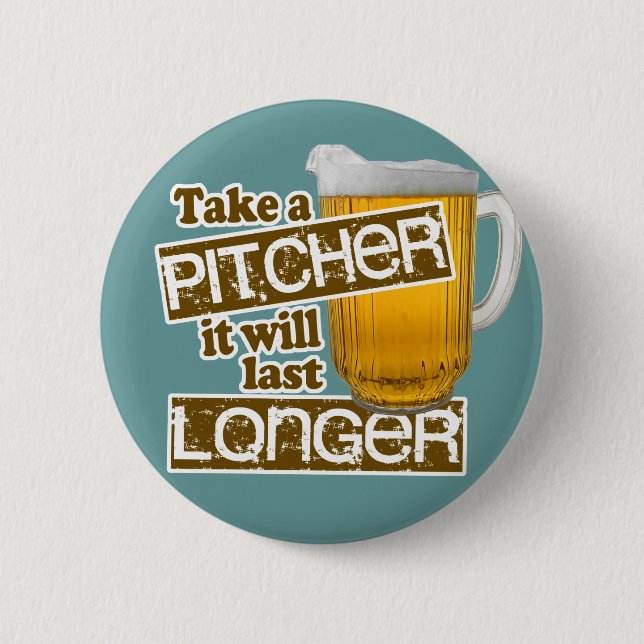 Badge Rond 5 Cm Funny Bière Boire Parodie (Devant)