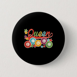 Badge Rond 5 Cm Funny Bingo Girl Bingo Balls Queen