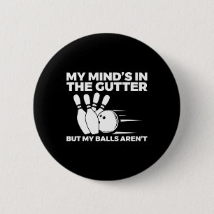 Badge Rond 5 Cm Funny Bowling 1