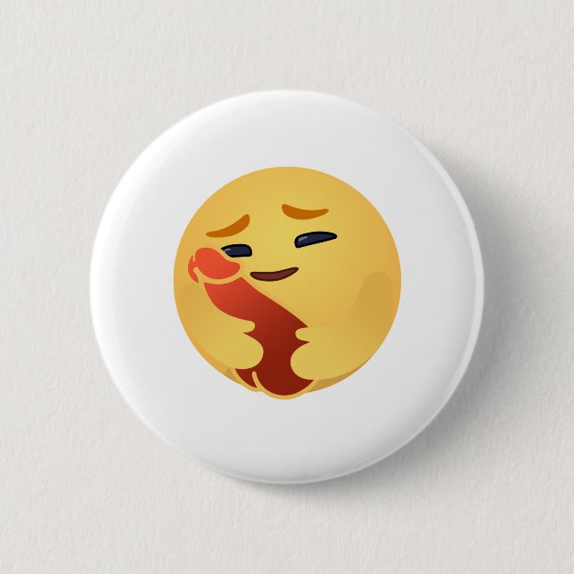 Badge Rond 5 Cm Funny Care Emojis Facebook (Devant)