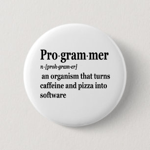 Badge Rond 5 Cm Funny Computer Science Programmer Definition