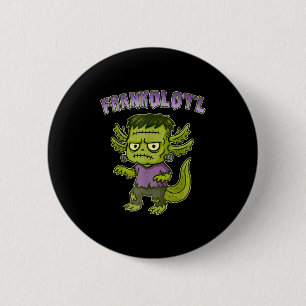 Badge Rond 5 Cm Funny Frankolotl Axolotl Costume d'Halloween Garço