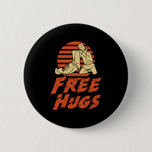 Badge Rond 5 Cm Funny Free Hugs