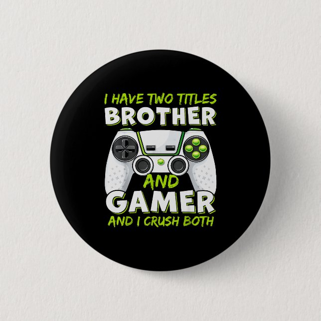 Badge Rond 5 Cm Funny Gaming Boys Girls Men Gamer Video Game  (Devant)