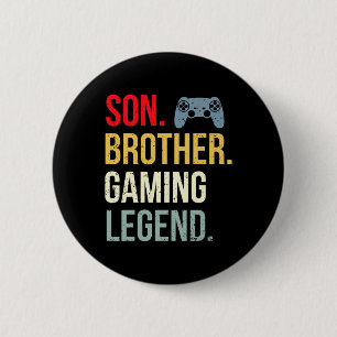 Badge Rond 5 Cm Funny Gaming Boys Men Gamer Brother