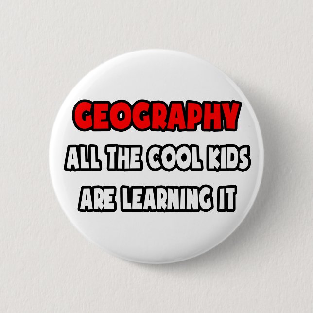 Badge Rond 5 Cm Funny Geography Teacher Shirts and Gifts (Devant)