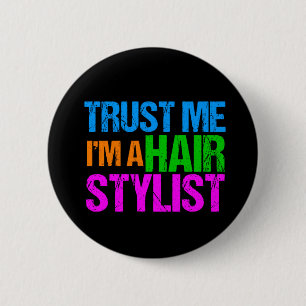 Badge Rond 5 Cm Funny Hair Stylist