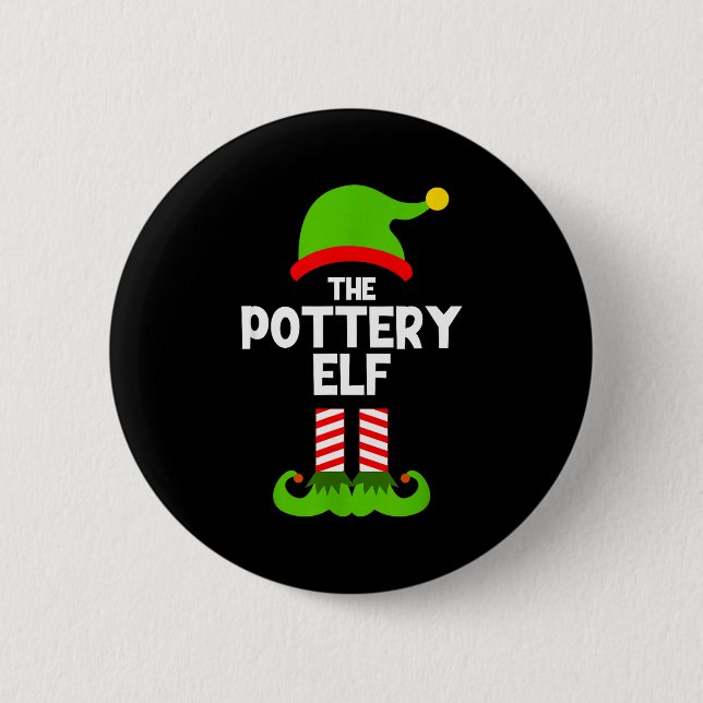 Badge Rond 5 Cm Funny I'm The Ttery Elf Christmas Xmas  (Devant)