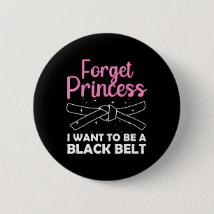 Badge Rond 5 Cm Funny Karate Design Pour Femmes Filles Ceinture No