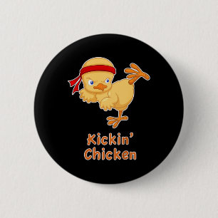 Badge Rond 5 Cm Funny Kids Karate Cadeau Jeune Karate Kickin' Chic