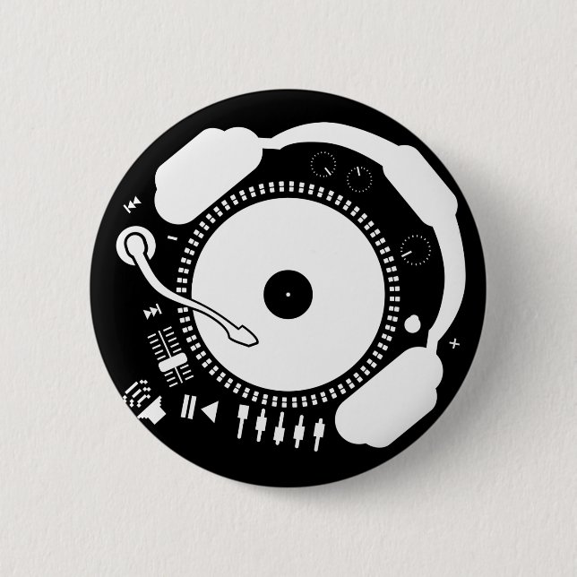 Badge Rond 5 Cm Funny_Record (Devant)