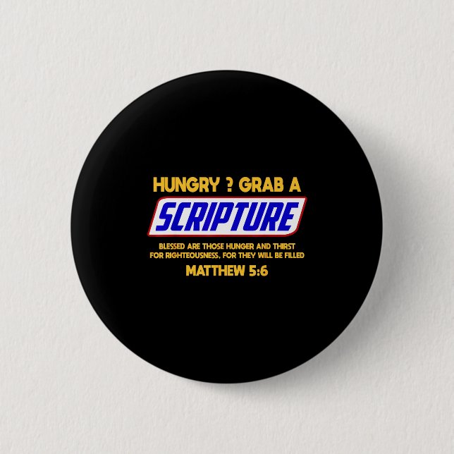 Badge Rond 5 Cm Funny Scripture , Bible Verse, Famous Scriptures,  (Devant)