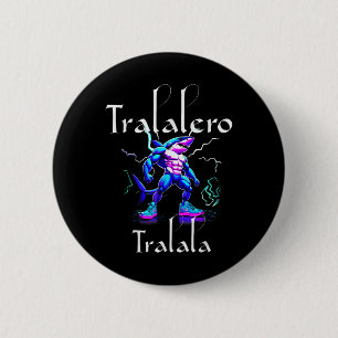 Badge Rond 5 Cm Funny Shark Meme - Tralalero Tralala Brainrot Vibe