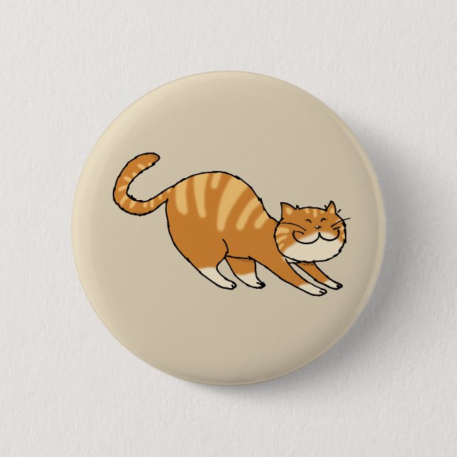 Badge Rond 5 Cm funny stretching (Devant)
