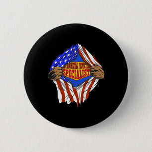Badge Rond 5 Cm Funny Super De l'environnement Protection Spéciali