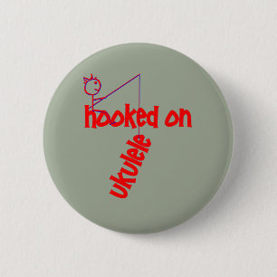 Badge Rond 5 Cm Funny Ukulele