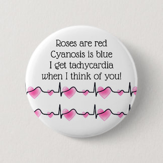 Badge Rond 5 Cm Funny Valententine's Day Healthcare