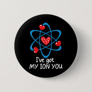 Badge Rond 5 Cm Funny Valentines Jour Professeur de sciences Ive J