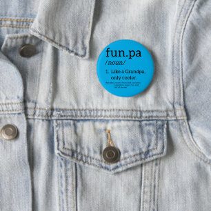 Badge Rond 5 Cm Funpa Comme Un Grand-Père Seulement Glacière