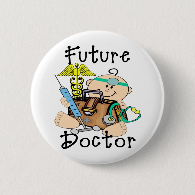 Badge Rond 5 Cm Futur docteur (Devant)