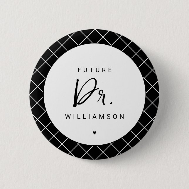Badge Rond 5 Cm Futur médecin | Doctorant Médicale School (Devant)