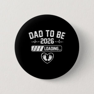 Badge Rond 5 Cm Futur papa 2026 Papa en route Nouveau papa dès 202