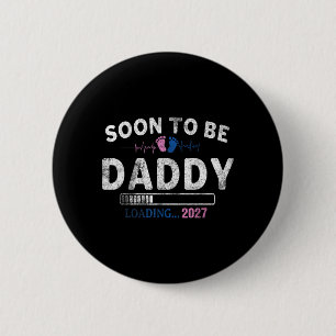 Badge Rond 5 Cm Futur papa Fête des Pères 2027