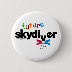 Badge Rond 5 Cm Futur parachutiste