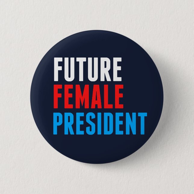 Badge Rond 5 Cm Futur présidente (Devant)