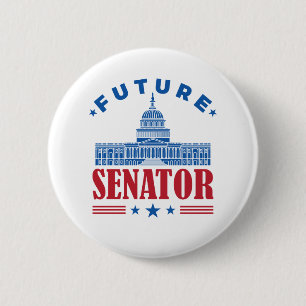 Badge Rond 5 Cm Futur sénateur