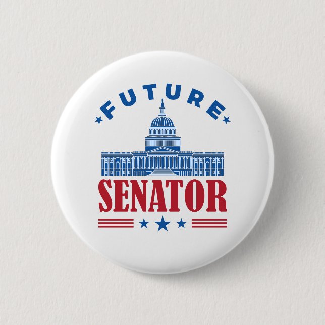 Badge Rond 5 Cm Futur sénateur (Devant)